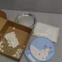 Hollowfly 30 Sets Snow Globe Picture Frame Craft Kit DIY Christmas Photo Frame Snowglobe Craft Photo Ornament Bulk with Snowflakes and Artificial Snow for Xmas Winter Party Decor Supply Gift(Snowman)