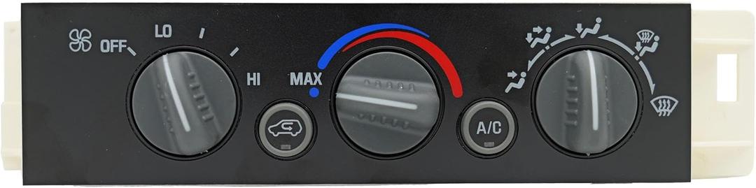 599-007 9378815 HS505 AC Heater Climate Control Switch Panel Module Without Rear Window Defogger for 1996-1999 Chevy GMC C1500 C2500 C3500 K1500 K2500 K3500 Pickup Truck 15-72548 16238895 16231175