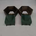 QUOAOT Hexagonal Wooden Wall Planter, Self Watering Living Vertical Planter Indoor, Wooden Frame Planter Wall Decoration Home Office, 2pc Walnut