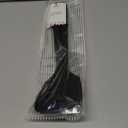 600ºF Heat Resistant Silicone Spoons: U-Taste Flexible Baking Spoon Spatula & Cooking Scoop Spoonula, Seamless Soft Kitchen Utensils for Serving, Scraping, Scooping in Non-Stick Cookware (Black)