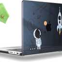 UESWILL Case for 2021-2026 Release MacBook Pro 16 inch M5 M4 M3 M2 M1 Pro Max chip Model: A3429 A3428 A3403 A3186 A2991 A2780 A2485, Pattern Hard Shell Cover, Astronaut A