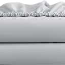 FreshCulture Full Fitted Sheet Only 2 Pack - Hotel Quality Fitted Sheet Full Size - Ultra Soft & Breathable - Brushed Microfiber - Deep Pocket - Cooling Fitted Sheets for Full Size Bed (Light Grey)