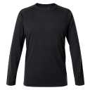 Long Sleeve T-Shirt, Quick-Drying Training Tee, Black, 3XL