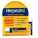 Herpecin L Lip Balm Stick; Cold Sore Sun & Fever Blisters and Chapped Lips Relief Lip Balm with SPF30, Lemon Balm, and Lysine, 0.1oz