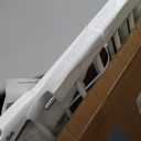 BABELIO 36" Tall Dog Gate PressGuard C5, 26-40" Wide Auto Close Baby Gate, Pressure Mounted Metal Pet Gate, Easy Install No Drilling, No Tools Needed, with Wall Protectors and Extension Kits, White