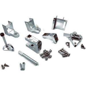 Harris Hardware DS-1-78 Die Cast Zamac Inswing Door Hardware, 7/8 in. Door 1-1/4 in. Pilaster (Chrome)