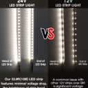 EMITEVER LED Strip Lights Neutral White, 4000K 24V LED Tape Light 32.8FT UL Listed, Ra 95+, IP30, 2.9W/ft, 240+Lumens/ft, 1200LEDS/Spool (Power Supply Sold Separately)