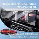 for 2023-2026 BMW 3/4/5/7 Series AIO Screen Protector14.9"Navi+12.3"DashIntegrated Tempered Glass Whole Screen for 2026 BMW M3/M4/M5 Series Interior Accessories 9H [No Glare&Fingerprint]