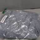 Happy Sailed Womens Tweed Blazers Casual Long Sleeve Double Breasted Open Front Blazer Jackets Work Suits (Large, Blue)