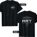 Respiratory Therapy - RRT - Front/Back - Respiratory Care T-Shirt, Size S