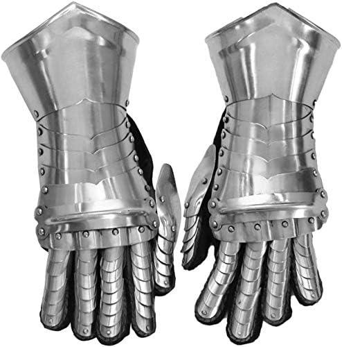 THOR INSTRUMENTS Medieval Knight Halloween Costume Gauntlets Armor Steel Gloves Rustic Vintage Home Decor Gifts