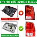 Lochnchn LED Tail Light Assembly Compatible with 2013-2018 Dodge Ram 1500,2014-2018 Ram 2500 3500 Left Driver Side Taillights Rear Outer Tail Lamp Replace CH2800202 68093079AB