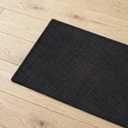 Bathroom Rugs Non Slip Washable, Super Absorbent Thin Bath Mat for Small Quick Dry Low Pile Bathroom Rug, (Black, 47x20) (1'8" x 3'11" (47x20))