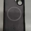 Miracase Compatible with iPhone 16 Case, [Soft Anti-Scratch Microfiber Lining], Compatible with MagSafe, Liquid Silicone Case Shockproof Drop Protection Phone Case for 16,Black