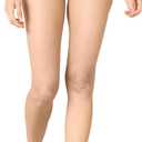 Amazon Essentials Women's Side Tab Bikini Swimsuit Bottom (Brick Red Leopard)