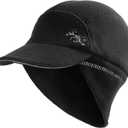 EZPACE Fleece Ponytail Hat for Women with 3M Thinsulate Ear Warmer Running Gear Winter Cold Weather (Black)