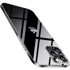 Purluct for iPhone 16 Pro Slim Case,Paper-Thin Transparent Finish Skin Back Case [Non Yellowing] Ultra Protective Cover with Camera Protection 6.3 Inch (Clear)