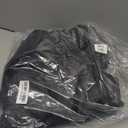 HOOD CREW Mens Leather Jacket Motorcycle Biker Jackets Casual Lightweight Faux Leather Outwear (XX-Large, Black)