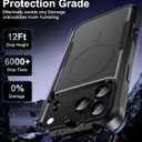 Magnetic for iPhone 17 Pro Max Case [Compatible with MagSafe] [Shockproof] [Heavy Duty Protection] Pocket-Friendly & Tough Non-Slip Protective Phone Cover for iPhone 17 promax 6.9", Black