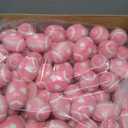 Skylety 108 Pcs Valentines Day Football Stress Ball Bulk Pink Heart Mini Foam Football Valentines Relief Ball Gifts for Festival Party Favors Classroom Stuffer Filler