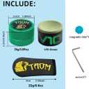 TAOM Pool Chalk Holder Round Shaped Practical Tool Billiards Accessories Magnetic Mini Chalk Tip Case Container Round Box Billiards