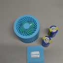 RV Refrigerator Fan, Low Noise, 3000 RPM Motor for Efficient Circulation of Internal RV Fridge Cold Air, Longer Food Preservation Time,Easy On/Off Switch (Excluding Batteries) (Blue)