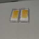 2 x Colored Lash Extensions Easy Fanning Mixed Tray 10-17mm (Yellow Gold)