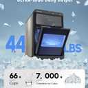 Maksone Countertop Nugget Ice Maker with APP Control, 44lbs/24H,Ready in 7 Mins,Crushed ice Maker,Sonic Pebble Ice Machine