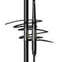 Men's 2-in-1 Eyebrow Brush & Pencil - Shape, Define & Fill In - Ultra-Thin - Long-Lasting Black - Vegan 