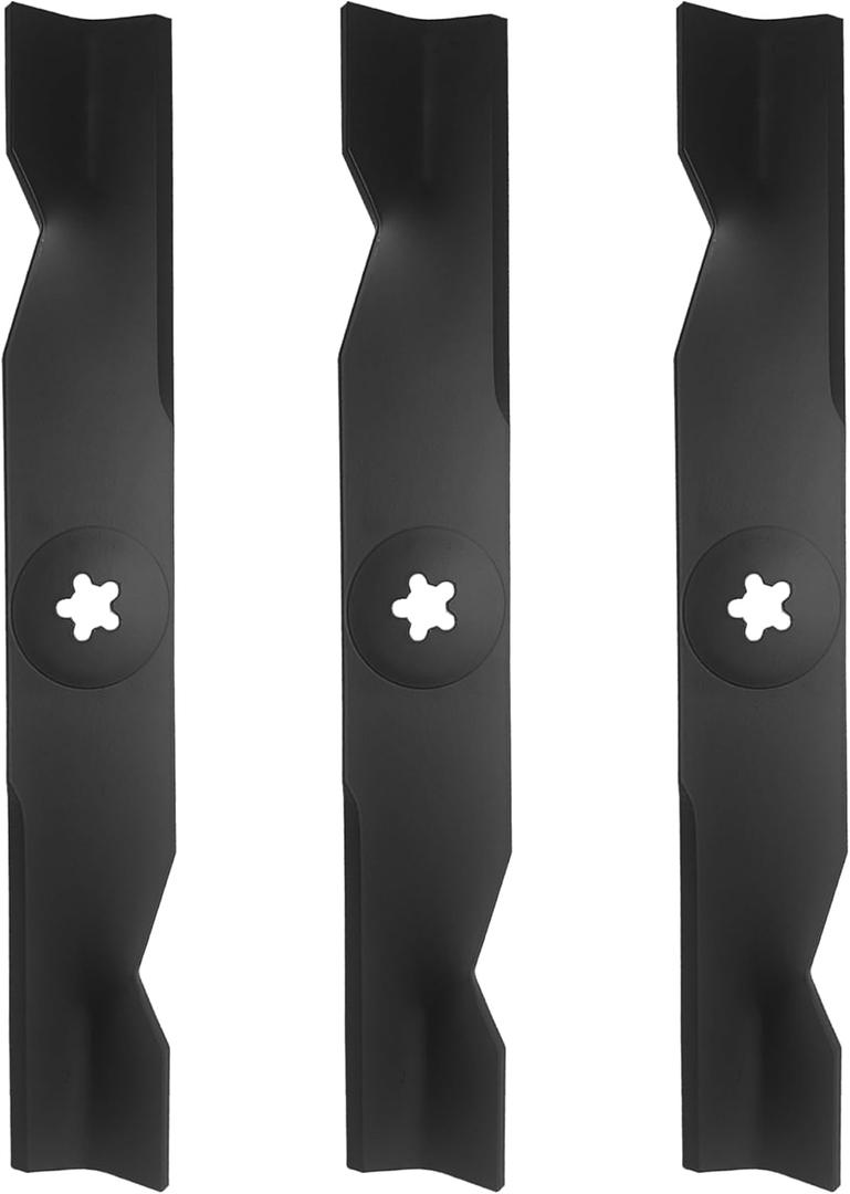 3 Pack Lawn Mower Blades 48 Inch Compatible with Husqvarna YTH24V48 YTH2348 YTH24K48 YTA24V48 Craftsman Poulan High Lift Mulching Blades Replaces 173920, 180054, 532180554, 575938201, 532173920