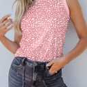 Dokotoo Womens Leopard Print Tank Tops Crewneck Sleeveless Summer Casual T-Shirts Blouses (S)