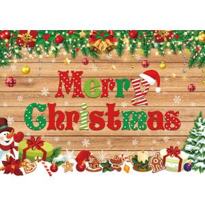 7x5FT Merry Christmas Backdrop Christmas Backdrops for Wall Xmas Party Decorations F221