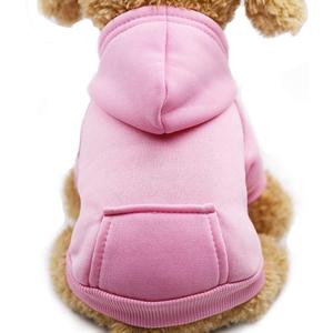 Jecikelon Winter Dog Hoodie Sweatshirts with Pockets Warm Dog Clothes for Small Dogs Chihuahua Coat Clothing Puppy Cat Custume (Pink, X-Small)