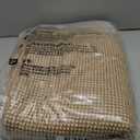 KOZYFLY Washable Area Rug 5x7 ft Rubber Backed Non Slip Rugs for Living Room Braided Cotton Bedroom Rug Woven Office Rugs Indoor Floor Carpets for Dining Bedroom Living Room, Tan/Orange/Brown