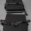 Toddler Booster Seat for Dining Table,Booster Seat for Kitchen Chair with Extended Straps,2PCS Portable with Safety Buckles,Suitable for Kids Aged 3-12 in Restaurants (Dark Grey)