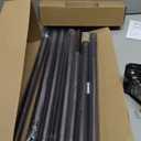 Bronze Curtain Rods for Windows 66 to 120 Inches, 1 Inch Diameter Heavy Duty Single Curtain Rod, Adjustable Window Curtain Rod Drapery Rod with Decorative Finials (ORB)