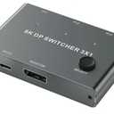 DP Switcher with Three Inputs and One Output for Computer Screen 8K@30Hz HD Splitter DP1.4 Switcher