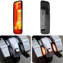 Rear Fender Light Saddlebag Side Light for Road Glide Street Glide 2024, Smoked Auxiliary LED Run Brake Turn Lamps Lights for Harley Road Glide Street Glide 2024-2025 & CVO 2023-2025