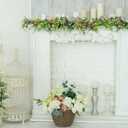 Hotop 6 ft Easter Egg and Mixed Berry Garland DIY Artificial Decorations Hanging Rustic Spring Pastel Long Easter Garland String for Holiday Parties Home Decor