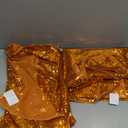 Sugargirl Orange Sequin Backdrop Curtain 2 Panels 2FTx8FT Glitter Orange Background Drapes Sparkle Photography Backdrop for Party Wedding Birthday Wall Decoration