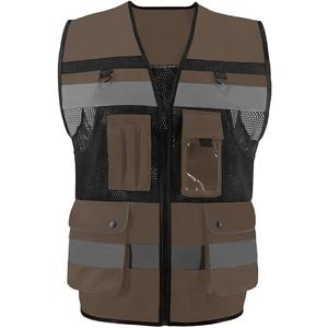 OPLERAI Safety Vest High Visibility Reflective Construction Vest for Men Women M