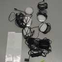 AIBOO Under Cabinet LED Black Cover Puck Lighting Kit with Touch Dimmer Switch for Kitchen Cupboard Closet Lighting (6 Lights,Warm White)