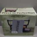 Chefman Electric Panini Press Grill, Compact 2-Slice Sandwich Maker, Non-Stick Coated Plates, Opens 180 Degrees, Dishwasher Safe, Removable Drip Tray, Stainless Steel/Black