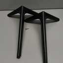 9.8 inch/25cm Matte Black Metal Furniture Legs Set of 4, DIY Replacement for Cabinet Legs, Sofa Legs, Chair Legs