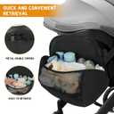 Stroller Organizer Bag Compatible Donna Stroller with Large Storage - Holds 10 lbs - Baby Essentials Stroller Caddy for Bottles, Diapers, Toys, Wipes - Easy Snap-On, Quick Access