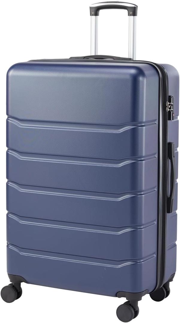 NEWBULIG 20 Inch Carry on Luggage, Lightweight Expandable Rolling Suit Case with TSA Lock, Hard Shell ABS Suitcase with Double Spinner Wheels, Blue