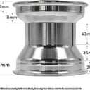5inch Aluminum Front Wheel Rim Replacement for Go Karts UTV Karting Dirt Bike ATV Quad Bike with 10X4.50-5 Tire (Bearing Model)