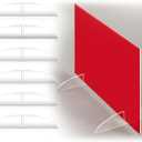 Tessco for you 5 Pcs Acrylic Poster Board Stand Holder for Display 11.81 x 2.36 Table Top Foam Board Stand 1/4" Thick Media for Single-sided & Double-sided Graphics Home Office Restaurant Store Menus