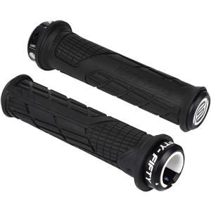 FIFTY-FIFTY Mountain Bike Handlebar Grips, Single Lock-on MTB Grips, Comfortable and Lock On, Non-Slip Bicycle Handle, Fit for All Mountain, Enduro, Downhill