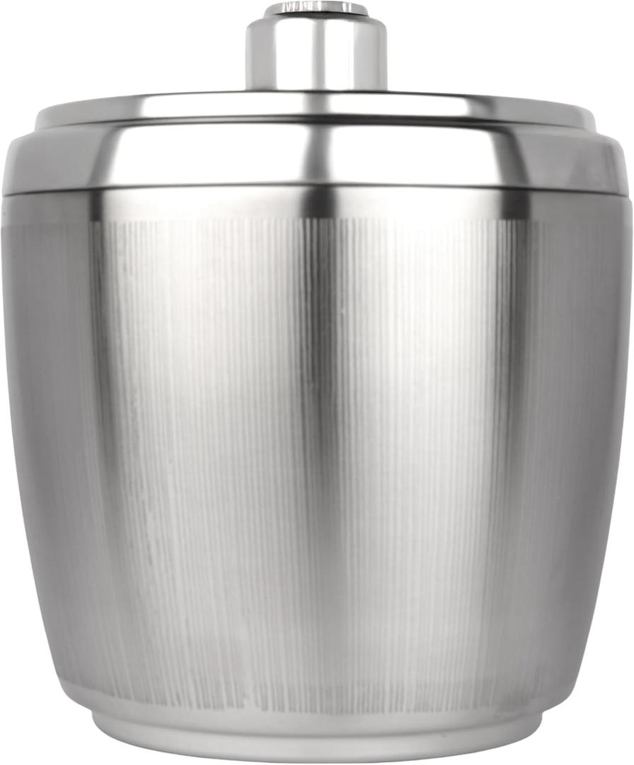 2 x Silver Stainless Steel Cocktail Shaker and Bar Equipment | Silver Ice Bucket